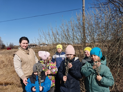 📿🎉 В Кротовском СДК прошло мероприятие, посвящённое Вербному воскресенью! 🌾